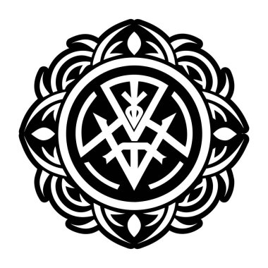 Mühür sanatı sembolünün doldurulmuş bir simgesi