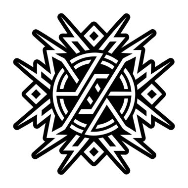 Yıldırım sembolünün katı bir simgesi