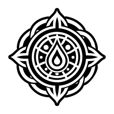 Su damlası dövmesinin sembolü.