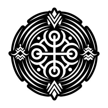 Slav motifli dövmenin katı bir simgesi