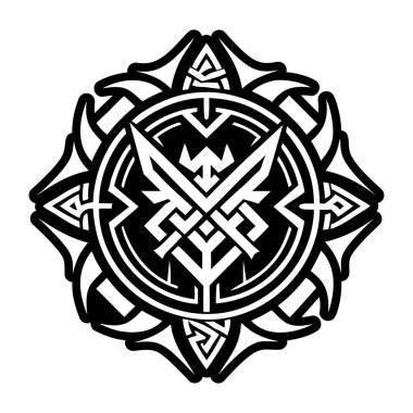 Savaşçı mührünün dolu bir simgesi.