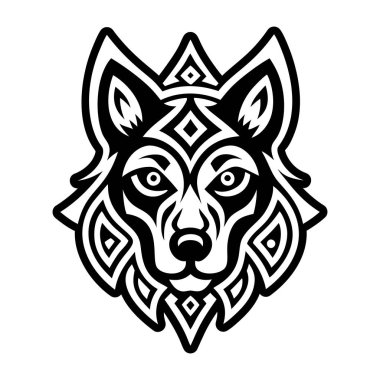 Köpek dövmesinin doldurulmuş bir simgesi