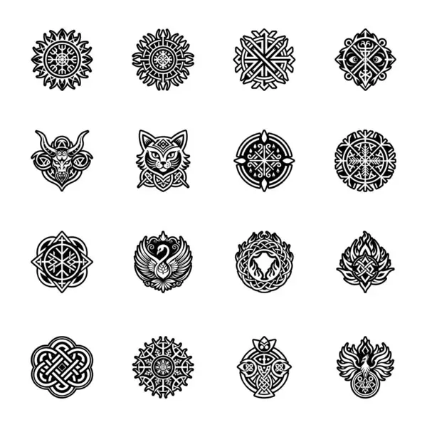 Atalarından kalma totem dövmesinin doldurulmuş bir simgesi