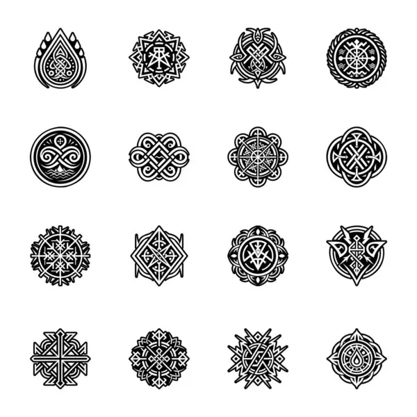 Pagan sembolü dövmesinin katı bir simgesi.