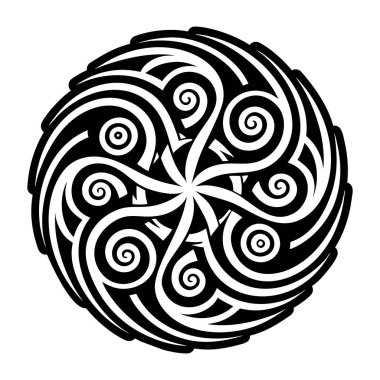 Rüzgâr sarmal sembolünün katı bir simgesi