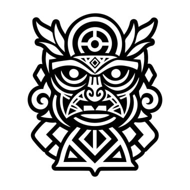Ahşap totem dövmesinin sembolü.