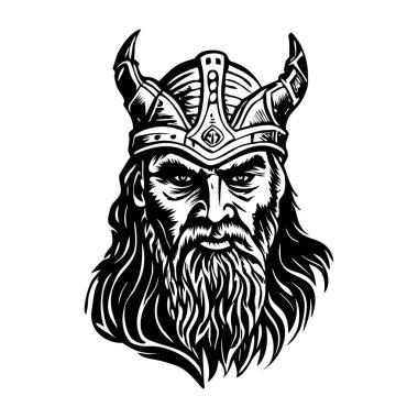 Odin 'in yüzünün klasik bir çizimi