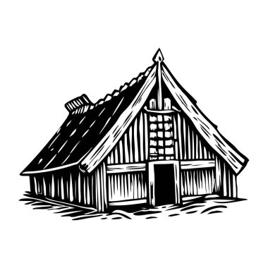 Viking Uzunevinin klasik bir tasviri