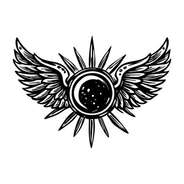 Güneş diski sembolünün klasik bir tasviri