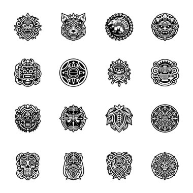 Maya tanrısının bir simgesi.