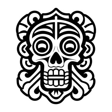 Oyulmuş kemik dövmesinin sembolü.