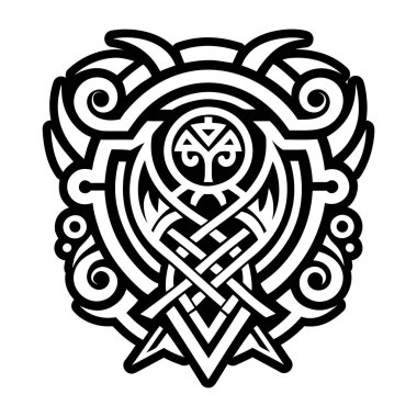 Kavisli Stelae dövmesinin katı bir simgesi