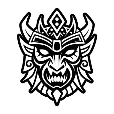 Tören maskesinin katı bir simgesi