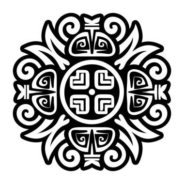 Aztek desenli dövmenin sembolü
