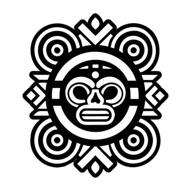 Antik Maya sembolünün bir sembol şekli.