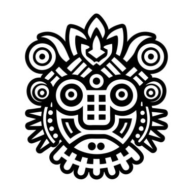 Aztek hasat sembolünün katı bir simgesi