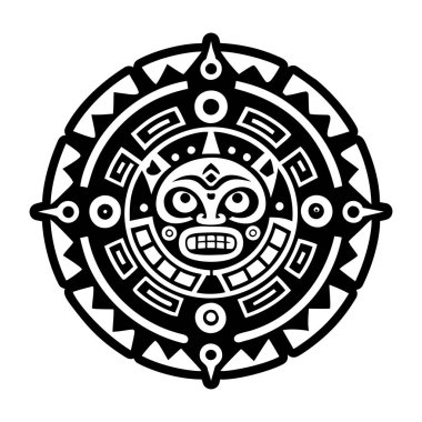 Maya seyahat sembolünün katı biçim simgesi