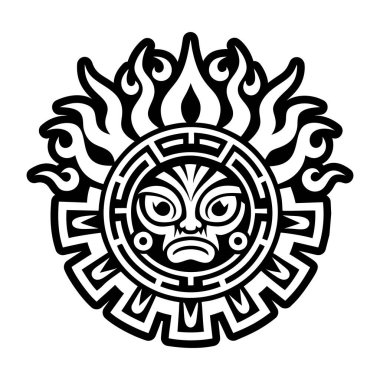 Ateş Tanrısı dövmesinin sembolü.
