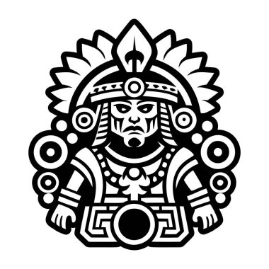 Meksika kralının simgesinin katı bir simgesi