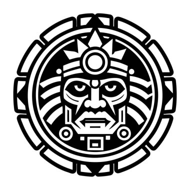 Aztek rahip sembolünün doldurulmuş bir simgesi