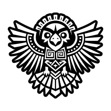Katı bir kartal sembolü dövmesi simgesi