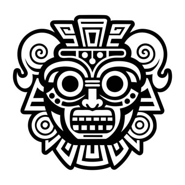 Aztek yılı dövmesinin bir simgesi.