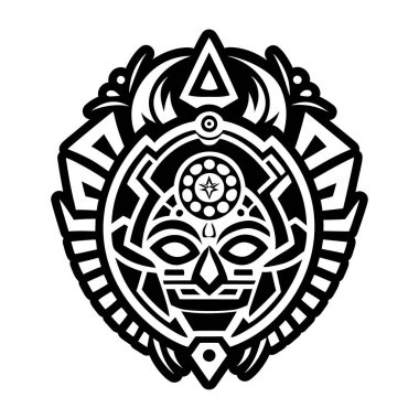 Eski tanrı dövmesinin doldurulmuş bir simgesi.