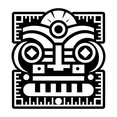 Quetzalcoatl sembolünün doldurulmuş bir biçim simgesi