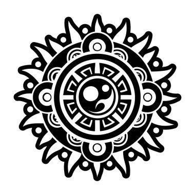 Güneş tutulması sembolünün bir simgesi.