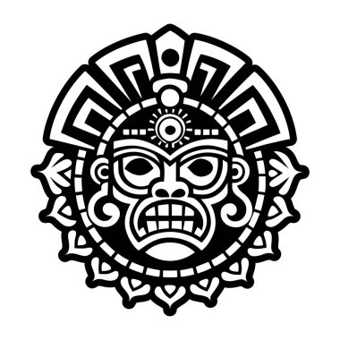 Tlaloc sembolünün doldurulmuş bir biçim simgesi