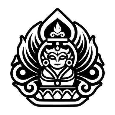 Buddha heykel sembolünün tam biçimli bir simgesi