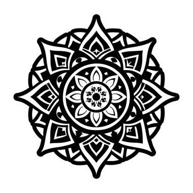 Mandala dövmesinin doldurulmuş bir simgesi