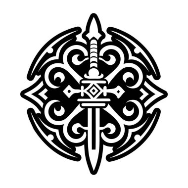 Dorje phurba sembolünün kabartma biçimi simgesi