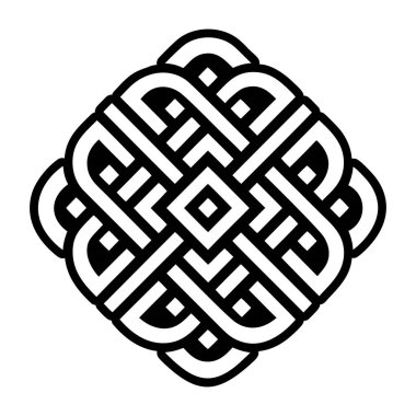 Sonsuz düğüm sembolünün katı biçim simgesi