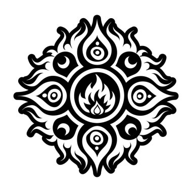 Kutsal ateş sembolünün bir sembolü.