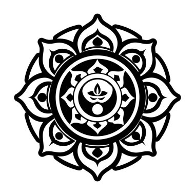 Kutsal ışık sembolünün doldurulmuş bir simgesi