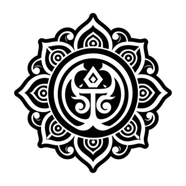 Tibet sembolü dövmesinin sembolü.