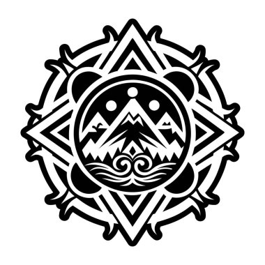 Dağların sembolü olan bir sembol