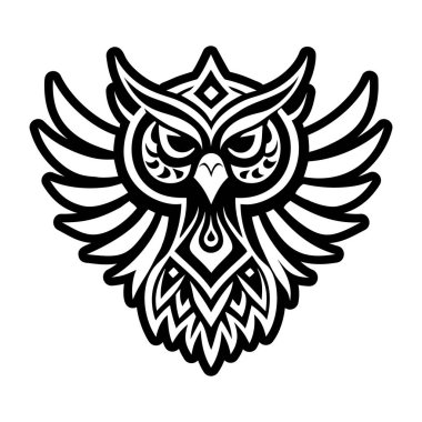 Katı bir kuş dövmesi simgesi