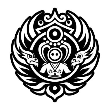 Mistik ikiz dövmesinin katı bir simgesi.