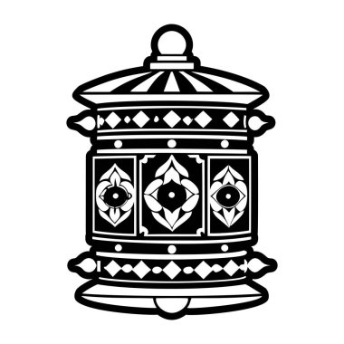 Dua tekeri sembolünün katı bir simgesi