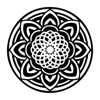 Geometrik mandala sembolünün bir simgesi