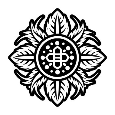 Tibet sanat sembolünün doldurulmuş bir simgesi