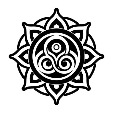 Kutsal girdap sembolünün bir simgesi.