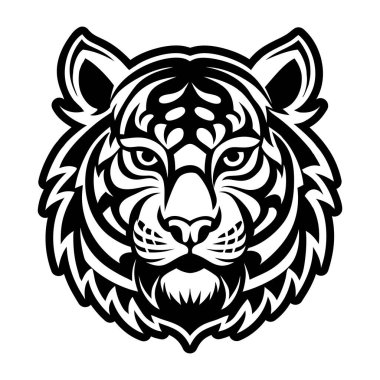 Kaplan kafası dövmesinin doldurulmuş bir simgesi