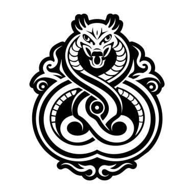 Su yılanı dövmesinin katı bir simgesi.