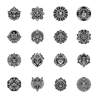 Astral seyahat sembolünün tam biçimli simgesi