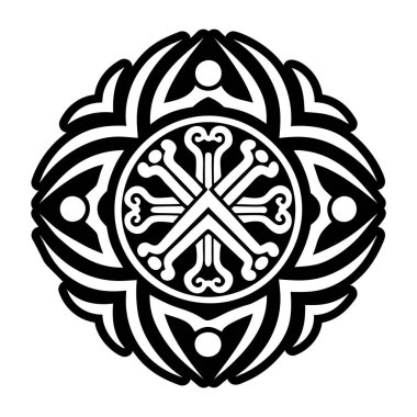 Kemik mührü dövmesinin katı bir simgesi