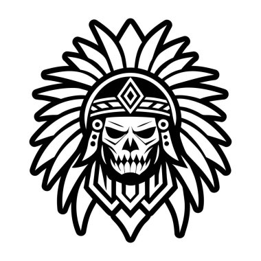 Şef Tüyleri dövmesinin sağlam bir simgesi