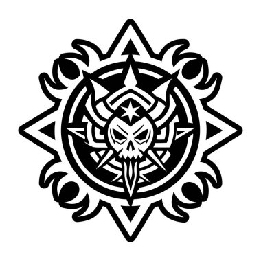 Göksel avcı sembolünün doldurulmuş bir biçim simgesi